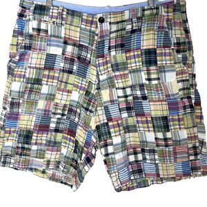 J. Crew Patchwork Field Shorts Men's 36 Summer Vacation Beach Preppy Coastal